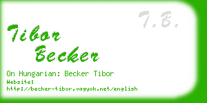 tibor becker business card